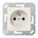 JUNG 5120 FBFKI wandcontactdoos penaarde Safety+ 50 x 50 mm creme