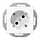 JUNG A 520-45 N WW wandcontactdoos randaarde 45 graden A-range alpine wit