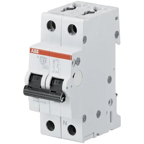 ABB S201-C32NA System pro M compact installatieautomaat 1p+N 32A C-karakteristiek 6kA
