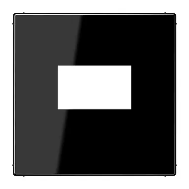 JUNG LS 1969 USB SW centraalplaat USB-lader met klikbevestiging LS990 zwart glans