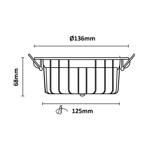Interlight IL-CD411B Camita downlight 11 watt 136mm 3000 - 4000K 1020-1045 lm zwart excl.driver
