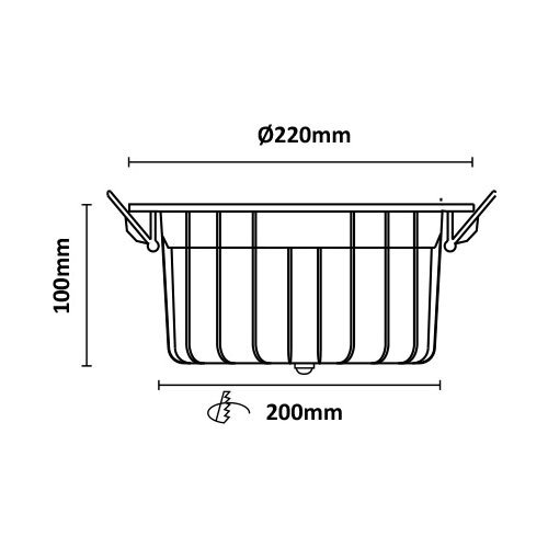 Interlight IL-CD820W Camita downlight 8 watt 115mm 3000 - 4000K 820lm wit excl.driver