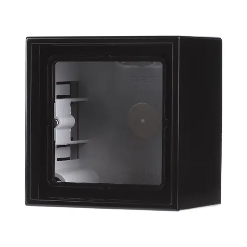 JUNG LS 581 A SW opbouwbak 1-voudig LS990 zwart glans