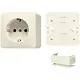 JUNG B 620 A opbouw wandcontactdoos randaarde incl. bodemplaat en invoerstuk AP600 creme