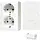 JUNG B 6020 A WW opbouw wandcontactdoos 2-voudig randaarde incl. bodemplaat en invoerstuk AP600 alpine wit