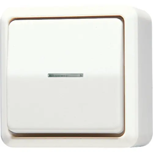JUNG 606 KO5 A opbouw wisselschakelaar met controlelamp 10A AP600 creme