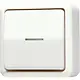 JUNG 606 KO5 A opbouw wisselschakelaar met controlelamp 10A AP600 creme