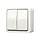 JUNG 608 A opbouw wissel-wisselschakelaar 10A AP600 creme