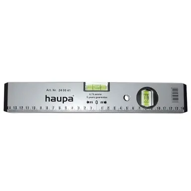 Haupa 240042 waterpas 400 mm met 2 libellen aluminium