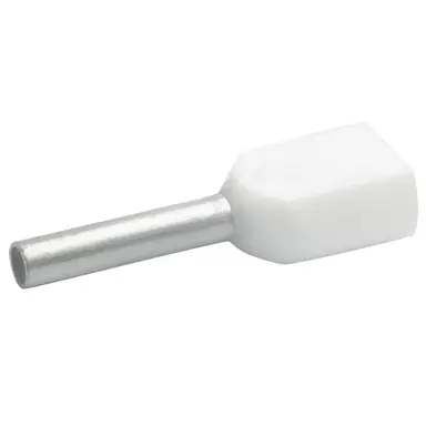 Klauke 869/8 twin adereindhuls geïsoleerd 2 x 0.5 mm² hulslengte 8 mm 100 stuks wit