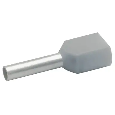 Klauke 870/8 twin adereindhuls geïsoleerd 2 x 0.75 mm² hulslengte 8 mm 100 stuks grijs