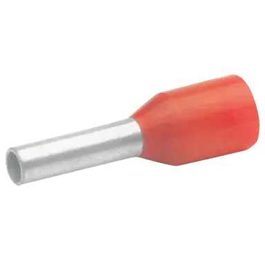 Klauke 471/10 adereindhuls geïsoleerd 1 mm² hulslengte 10 mm 100 stuks rood
