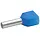 Klauke 873/10 twin adereindhuls geïsoleerd 2 x 2.5 mm² hulslengte 10 mm 100 stuks blauw