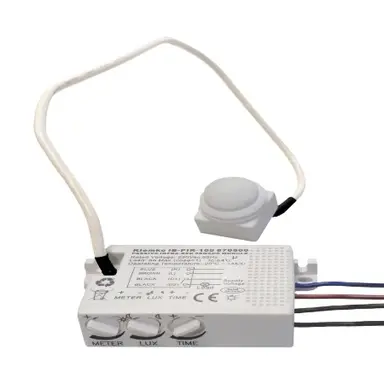 Klemko IB-PIR-100 Lumiko 870500 inbouw bewegingsmelder 100W 360 graden IP55 wit