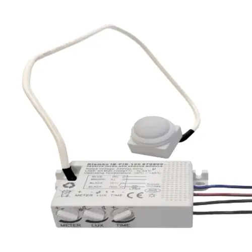 Klemko IB-PIR-100 Lumiko 870500 inbouw bewegingsmelder 100W 360 graden IP55 wit
