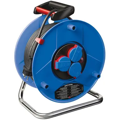 Brennenstuhl 1208340 kabelhaspel 3 x 2,5 mm² met 3 randaarde stopcontacten IP44 40 meter