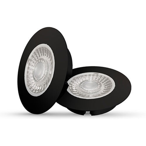 Interlight IL-CBSET27B led spot set 2x Cabiled zwart 4W + driver 2700K IP44