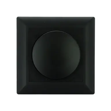 EcoDim ED-10002B dimmerknop met centraalplaat en afdekraam zwart