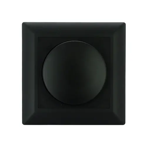 EcoDim ED-10002B dimmerknop met centraalplaat en afdekraam zwart