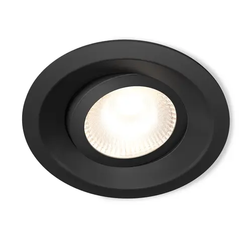 Plejd DWN-01-B 6-PACK inbouwspot Tilt verstelbaar 8W set van 6 stuks zwart