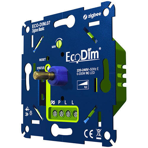 EcoDim ECO-DIM.07-ZGB-BASIC Zigbee LED dimmer basic druk/draai 0 - 200 Watt