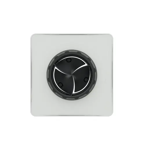 Ubbink 0188061 Haelix Quadro vierkant ventilatieventiel 125 mm, wit
