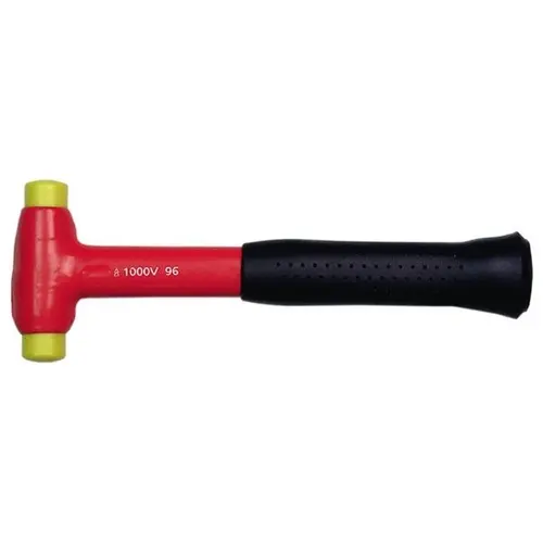 Haupa 180295 kunststof hamer metaal met rubberen handvat 570 gram