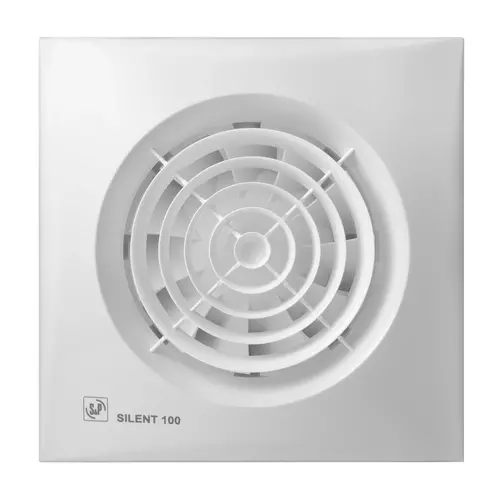 Soler & Palau SILENT 100 CRIZ muurinbouwventilator met timer en inschakelvertraging wit