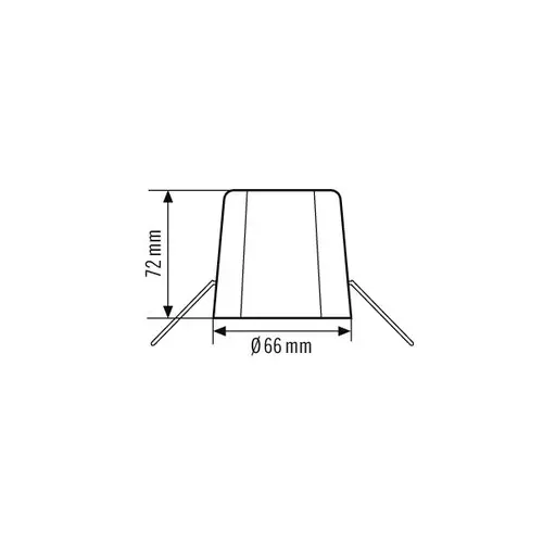 Esylux PLAFONDINBOUWSET PD/ plafondinbouwset voor FLAT-serie bewegingsmelders wit