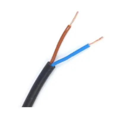 Donne VMVS2X0.75ZW R100 vinylmantelsnoer rond 2 X 0.75 mm² rol 100 meter zwart