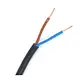Donne VMVS2X0.75ZW R100 vinylmantelsnoer rond 2 X 0.75 mm² rol 100 meter zwart