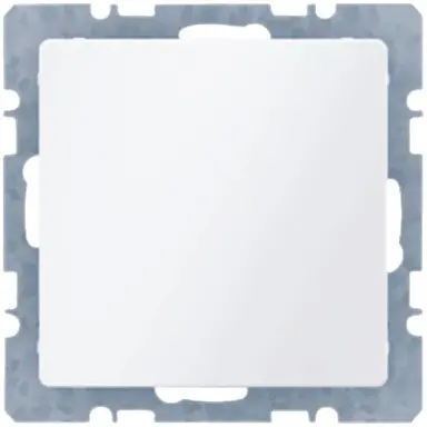Berker 6710096089 blinddeksel incl. draagframe met spreidklemmen Q1/Q3/Q7 wit