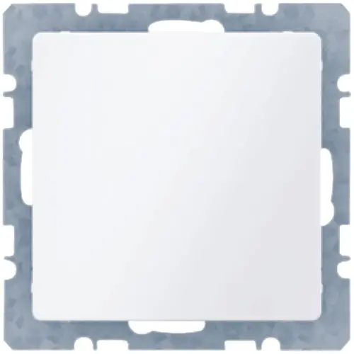 Berker 6710096089 blinddeksel incl. draagframe met spreidklemmen Q1/Q3/Q7 wit
