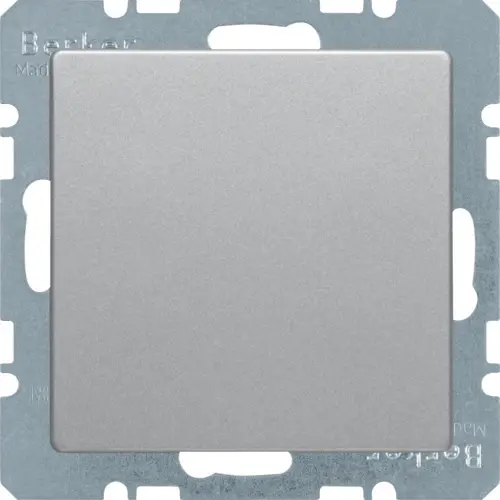 Berker 6710096084 blinddeksel incl. draagframe met spreidklemmen Q1/Q3/Q7 aluminium