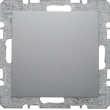 Berker 6710091404 blinddeksel incl. draagframe met spreidklemmen S1/B3/B7 aluminium mat
