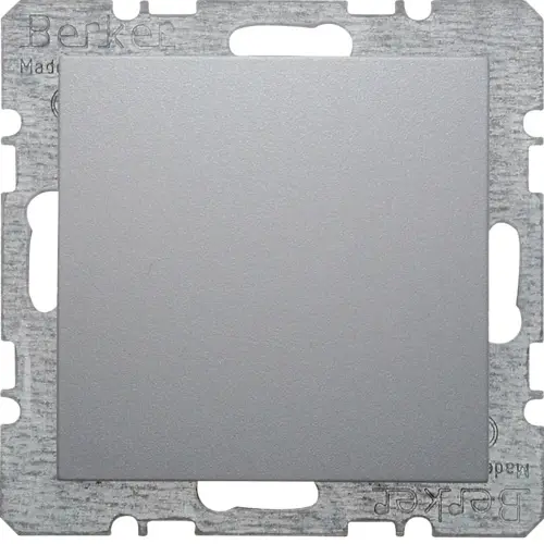 Berker 6710091404 blinddeksel incl. draagframe met spreidklemmen S1/B3/B7 aluminium mat