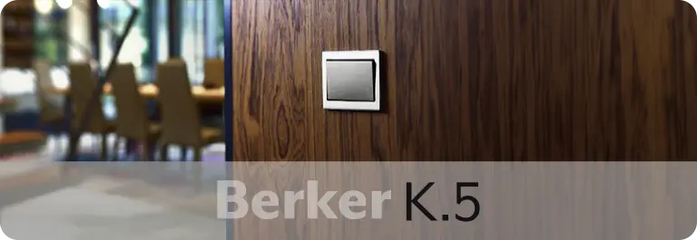 Berker K.5 schakelmateriaal - de stijlvolle rechthoek