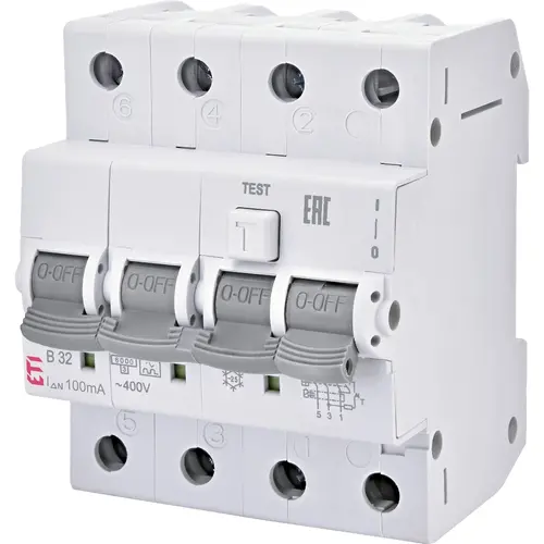 ETI 431000183 aardlekautomaat KZS-4M B 16A 300mA 3p+n