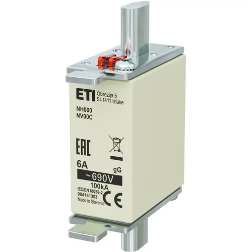 ETI 416800303 zekering 690V 6A NH00 C gG
