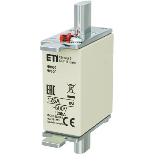 ETI 416800015 mespatroon zekering nh000 glgg 125a 500v c