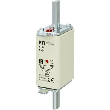 ETI 416800029 mespatroon zekering nh0c glgg 50a 500v ck