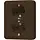 JUNG CD 5020 NKI BR wandcontactdoos 2-voudig randaarde Safety+ voor enkele inbouwdoos CD500 bruin