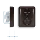 JUNG CD 5020 NKI BR wandcontactdoos 2-voudig randaarde Safety+ voor enkele inbouwdoos CD500 bruin