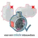 JUNG CD 5020 N SW wandcontactdoos 2-voudig randaarde voor enkele inbouwdoos CD500 zwart glans