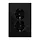 JUNG LS 5015 KI SW wandcontactdoos 2-voudig randaarde Safety+ voor ovale 1,5 inbouwdoos LS990 zwart glans