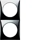 Berker 918262518 Integro Flow afdekraam 2-voudig glanzend chroom