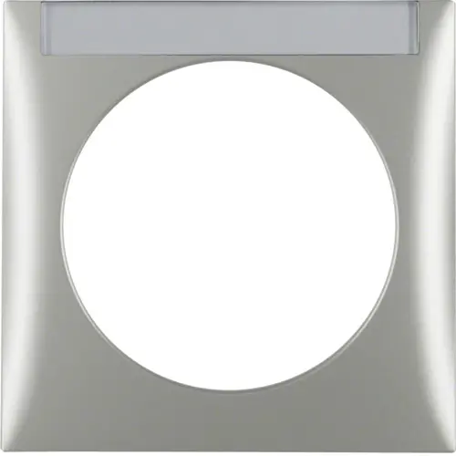 Berker 918032568 Integro Flow afdekraam 1-voudig met tekstveld mat chroom gelakt