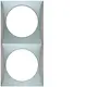 Berker 918262528 Integro Flow afdekraam 2-voudig mat chroom
