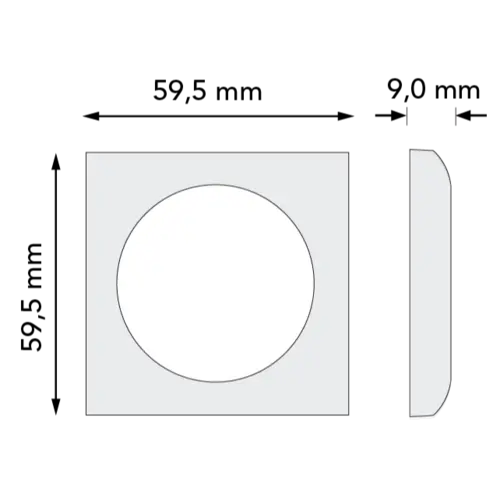 Berker 918272599 Integro Flow afdekraam 1-voudig wit glans IP44