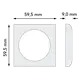 Berker 918272599 Integro Flow afdekraam 1-voudig wit glans IP44
